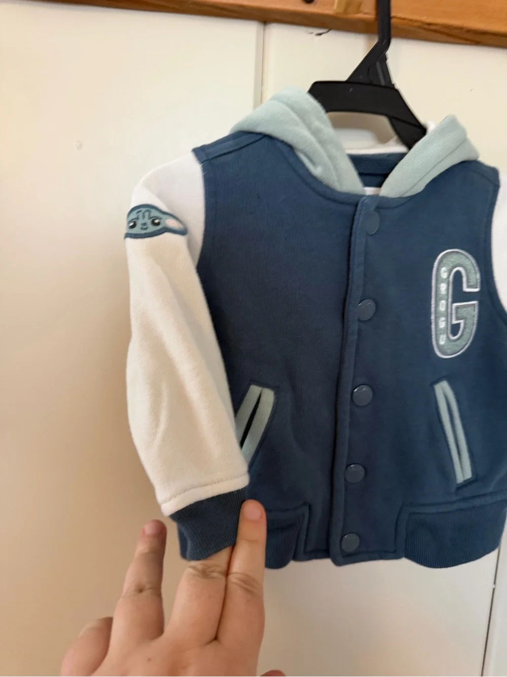 Baby Gap Star Wars Grogu Baby Yoda 3D Ear Hoodie Jacket 6-12M